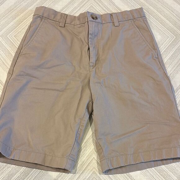 Vineyard Vines Boys Adjustable Waist Tan Shorts - Size 16 - Picture 1 of 7